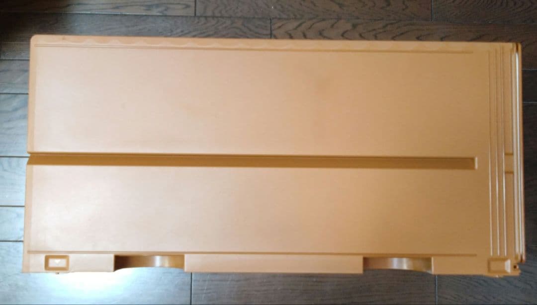 【写真追加】タッパーウェア スーパーチェスト　2段　引き出し　セピア 【A】