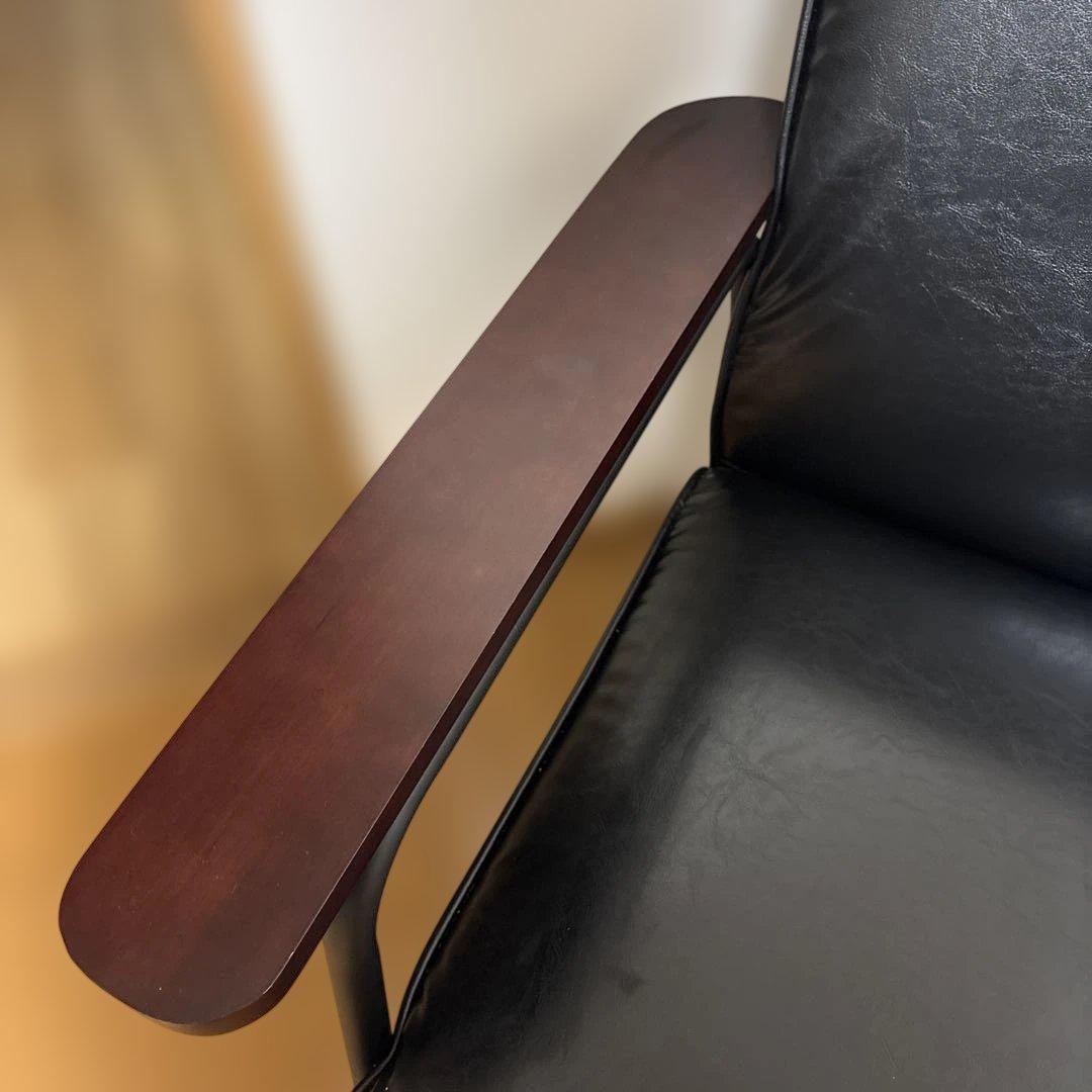 1Pソファ 76cm チェア 76幅ソファ 一人掛け バイキャスト風 pvc