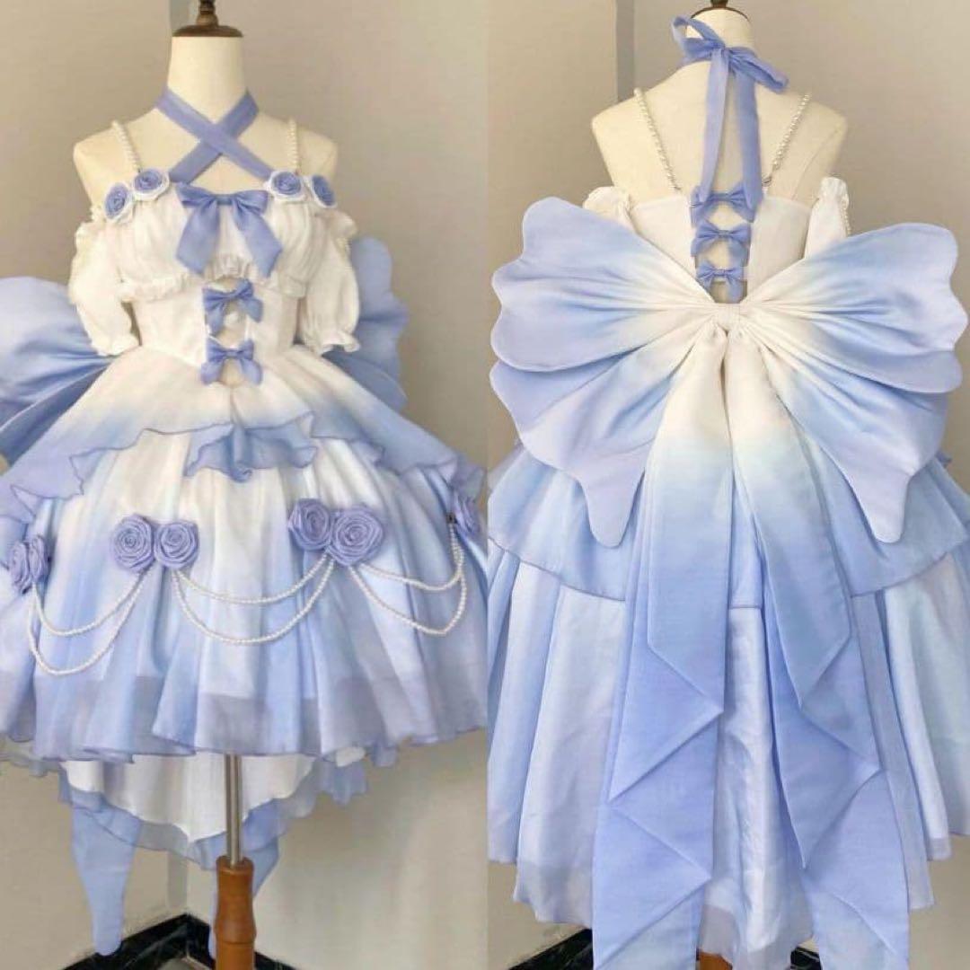 【ふあふあ。】ゴスロリ・ロリータドレス Mサイズ