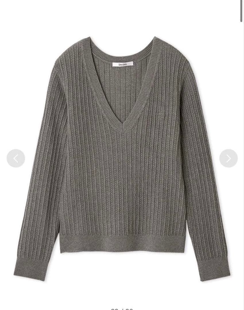 SNIDEL シャツコンビチュニック GRY 0サイズ