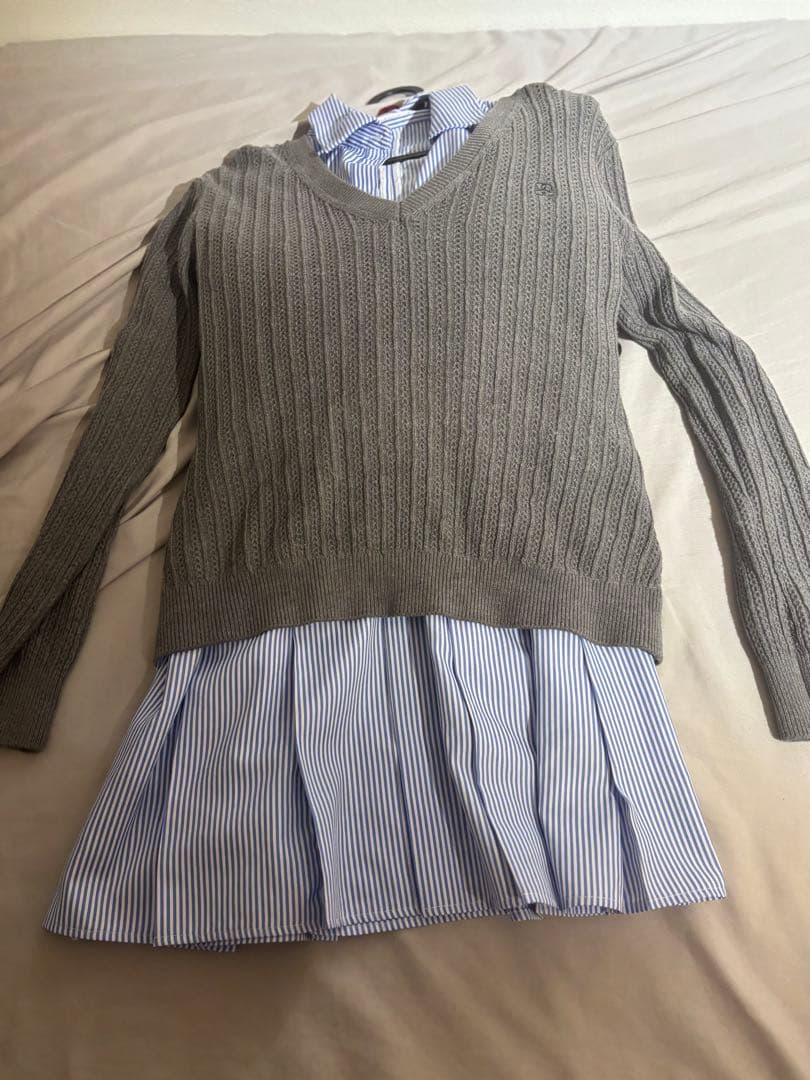 SNIDEL シャツコンビチュニック GRY 0サイズ