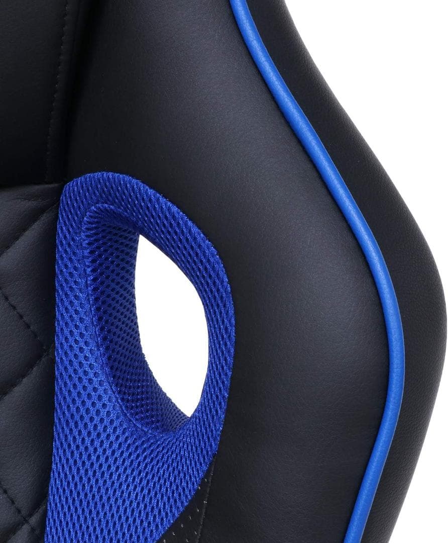 FJ DC GM　デスクチェア　ブラック＊ブルー　ワーキングチェア