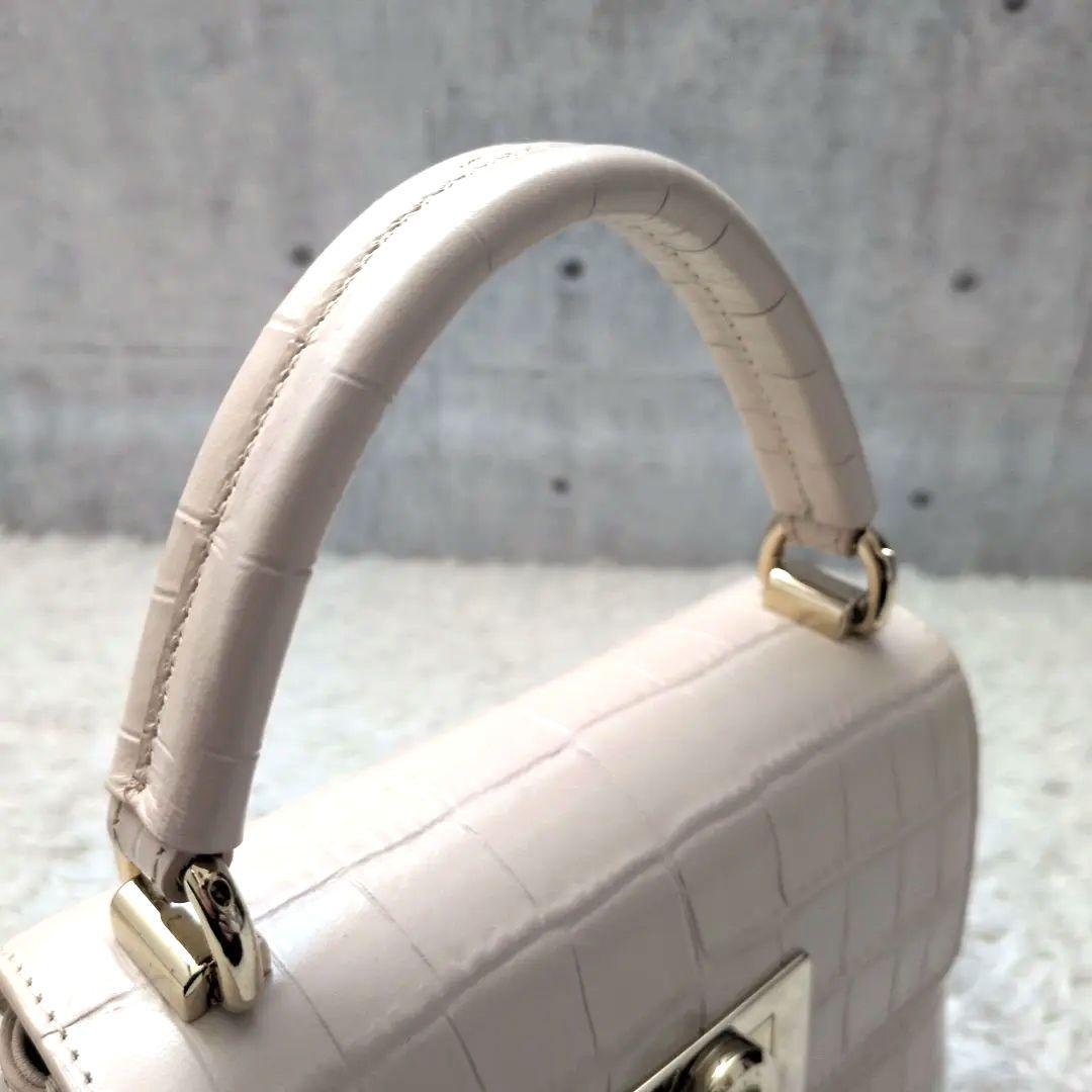 【極美品 保存袋付き】フルラ　1927　トップハンドル　ミニ　ハンドバッグ