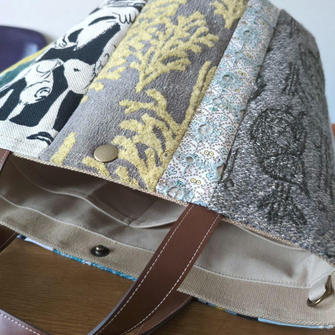 【1538】パッチワーク バケツバッグ＊ミナペルホネン