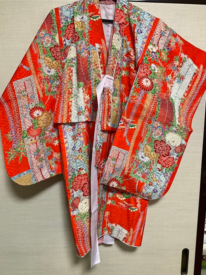 uuuu　七五三　着物　３歳　正絹