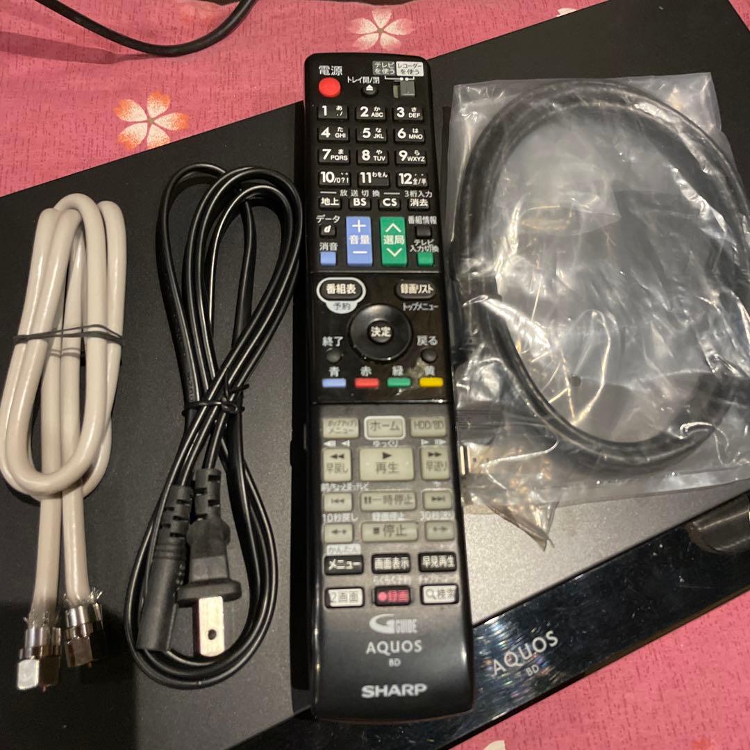 シャープ BD-W570 12倍録 1000GB換装！純正リモ等フル装備 完動品