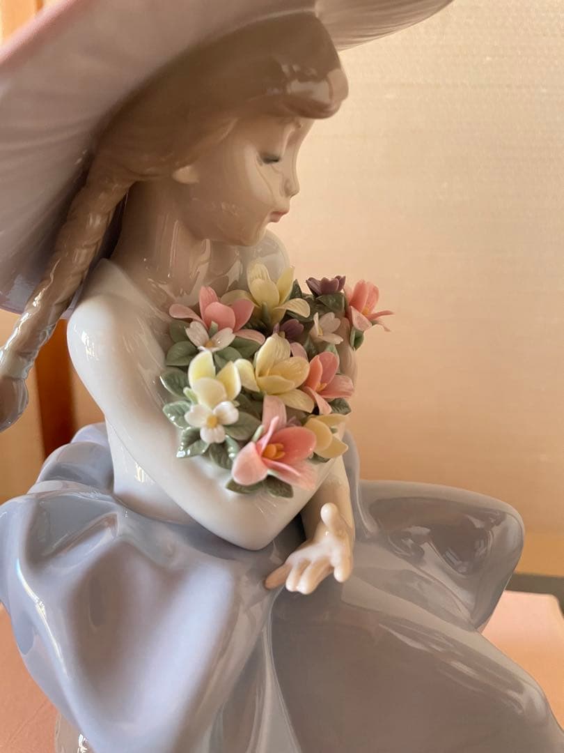 リヤドロ　花の香りにつつまれて　【美品　ケース付き】