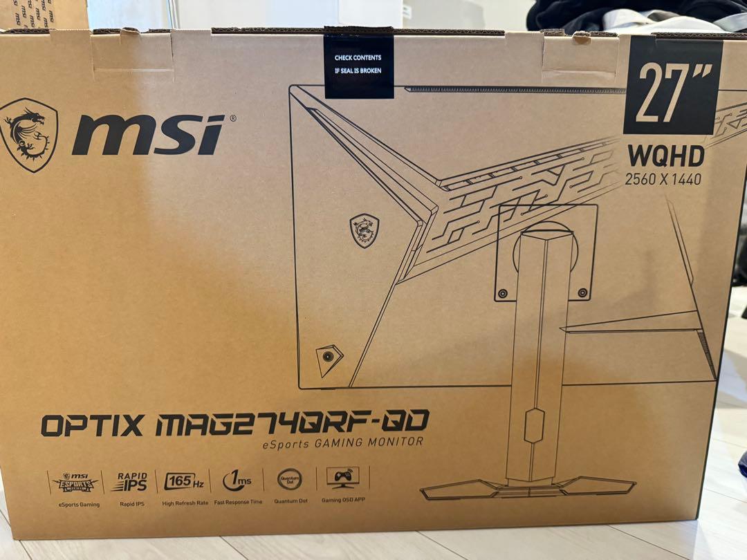MSI ゲーミングモニター Optix MAG274QRF-QD 27型