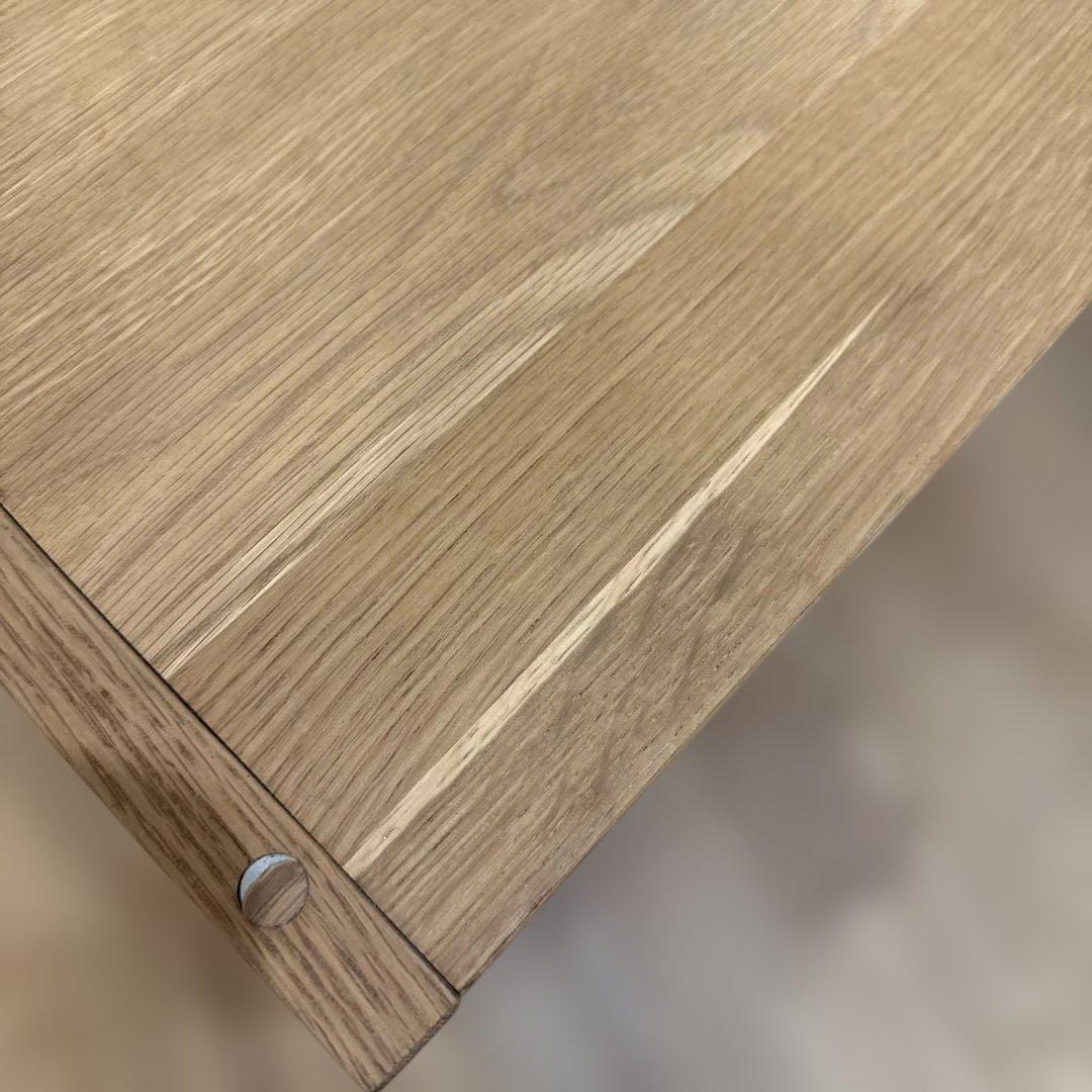 無印良品 スタッキングシェルフ ワイド ２段 オーク材　訳あり