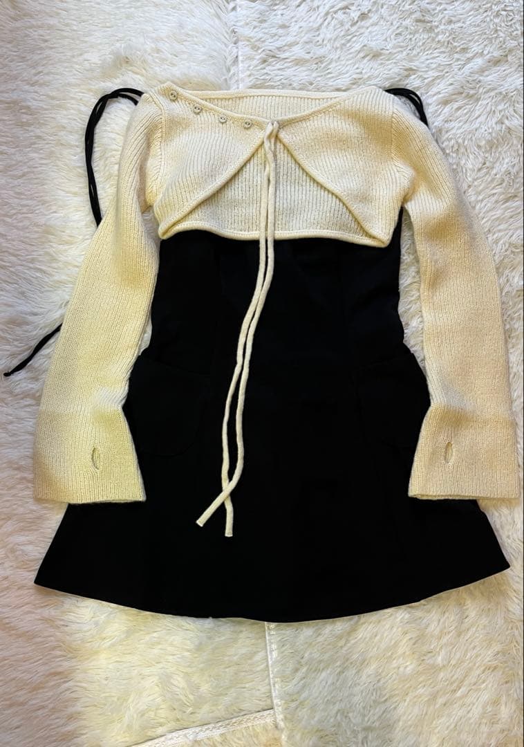 ANDMARY Lamia knit set mini dress アンドマリー