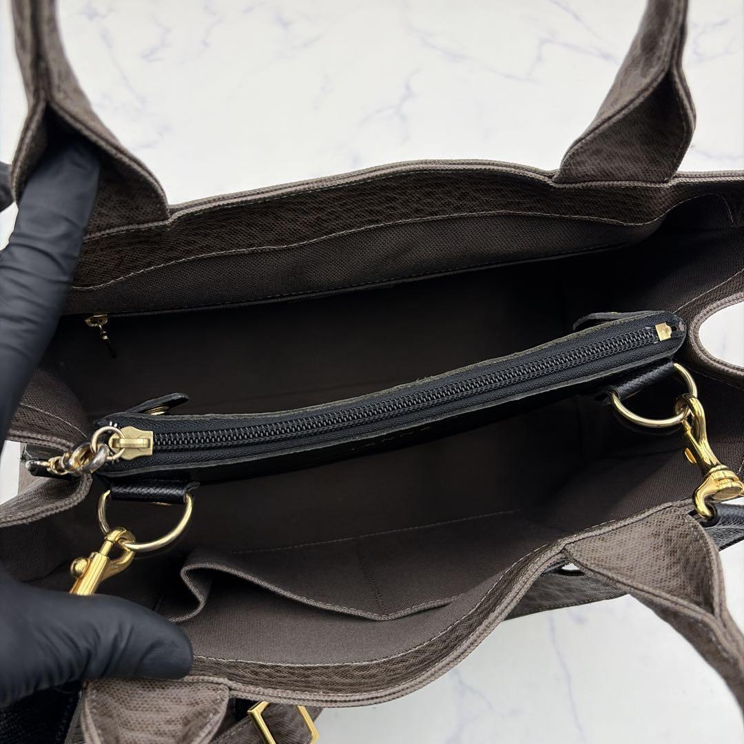 極美品 イアンヌ エアロ330 2way トートバッグ スパンコール アタオ姉妹