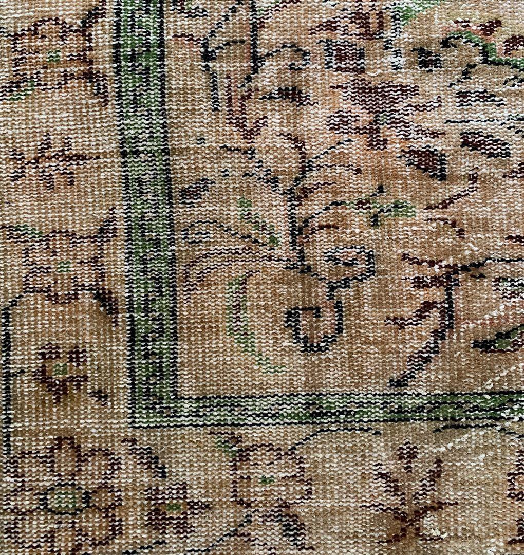 特大　超大判　カーキベージュ　　271×168 トルコヴィンテージラグ