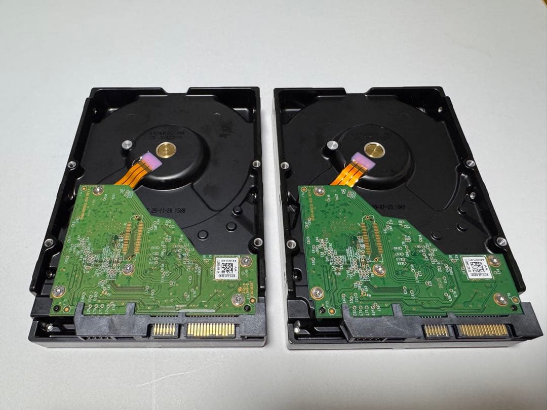 WD Blue 6TB HDD WD60EZAZ 2台セット