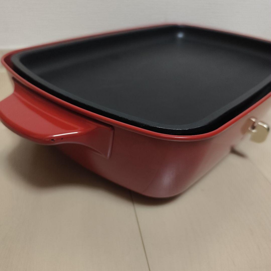 グリル付 BRUNO ブルーノ ホットプレート グランデ BOE026 レッド