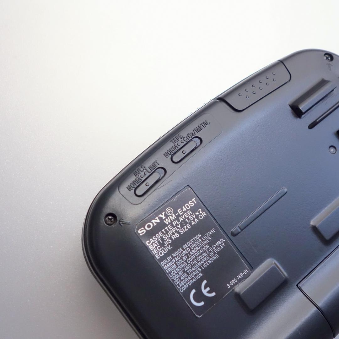 【動作品】希少 WM-E40ST ソニー カセットテーププレーヤー ウォークマン
