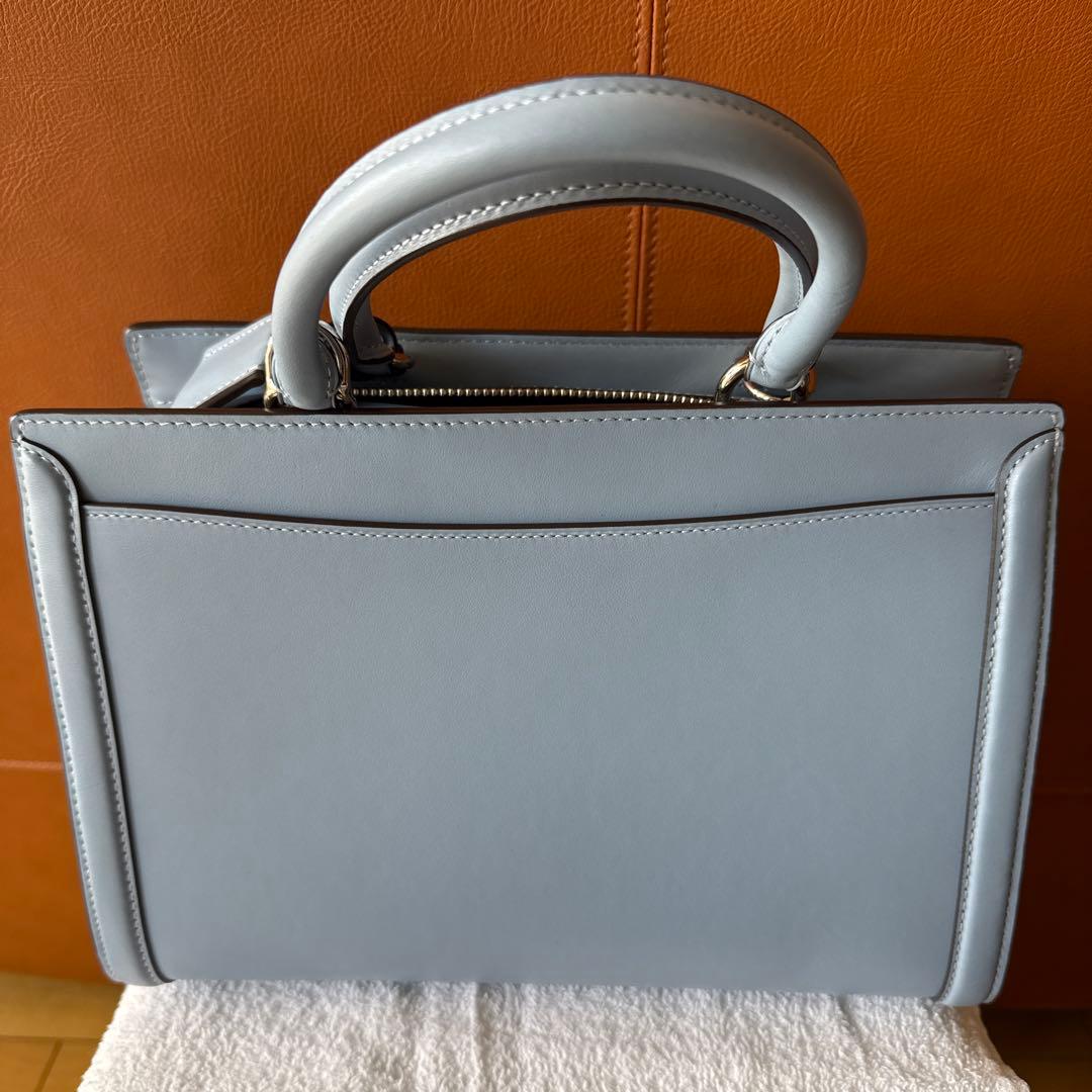 COACH ブルーハンドバッグ フォーマルバッグ