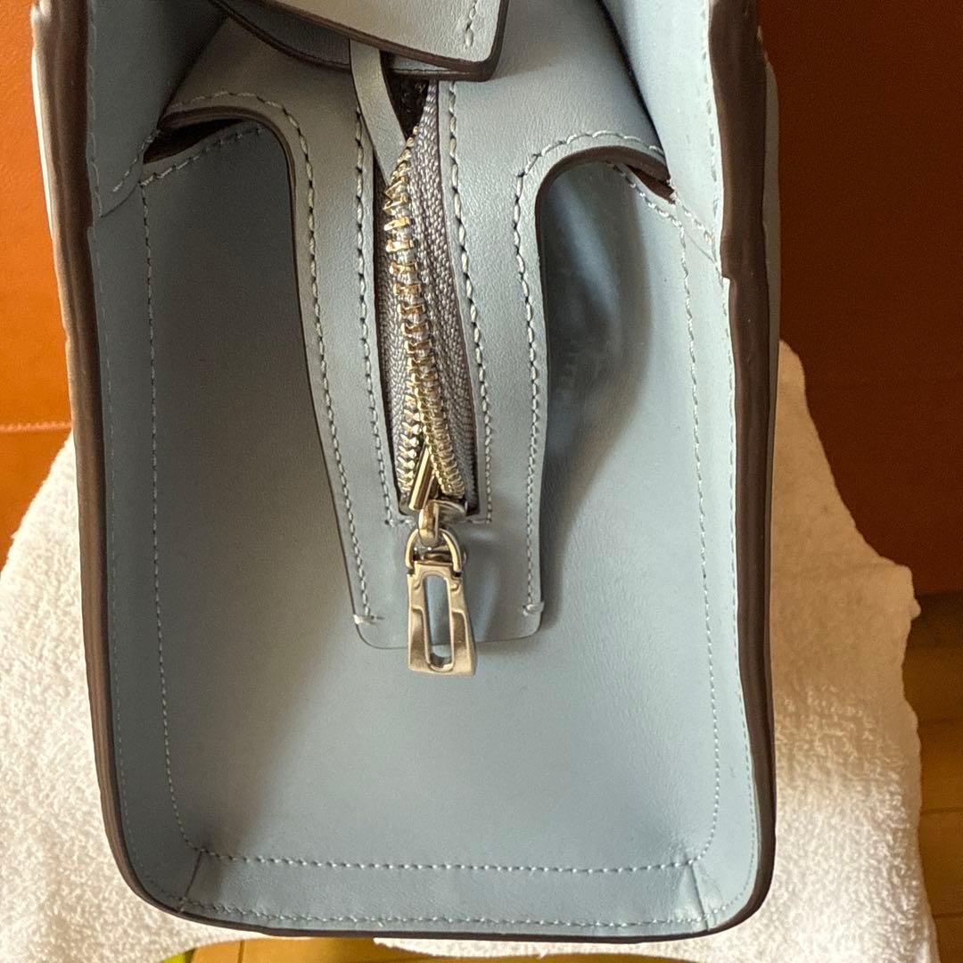 COACH ブルーハンドバッグ フォーマルバッグ