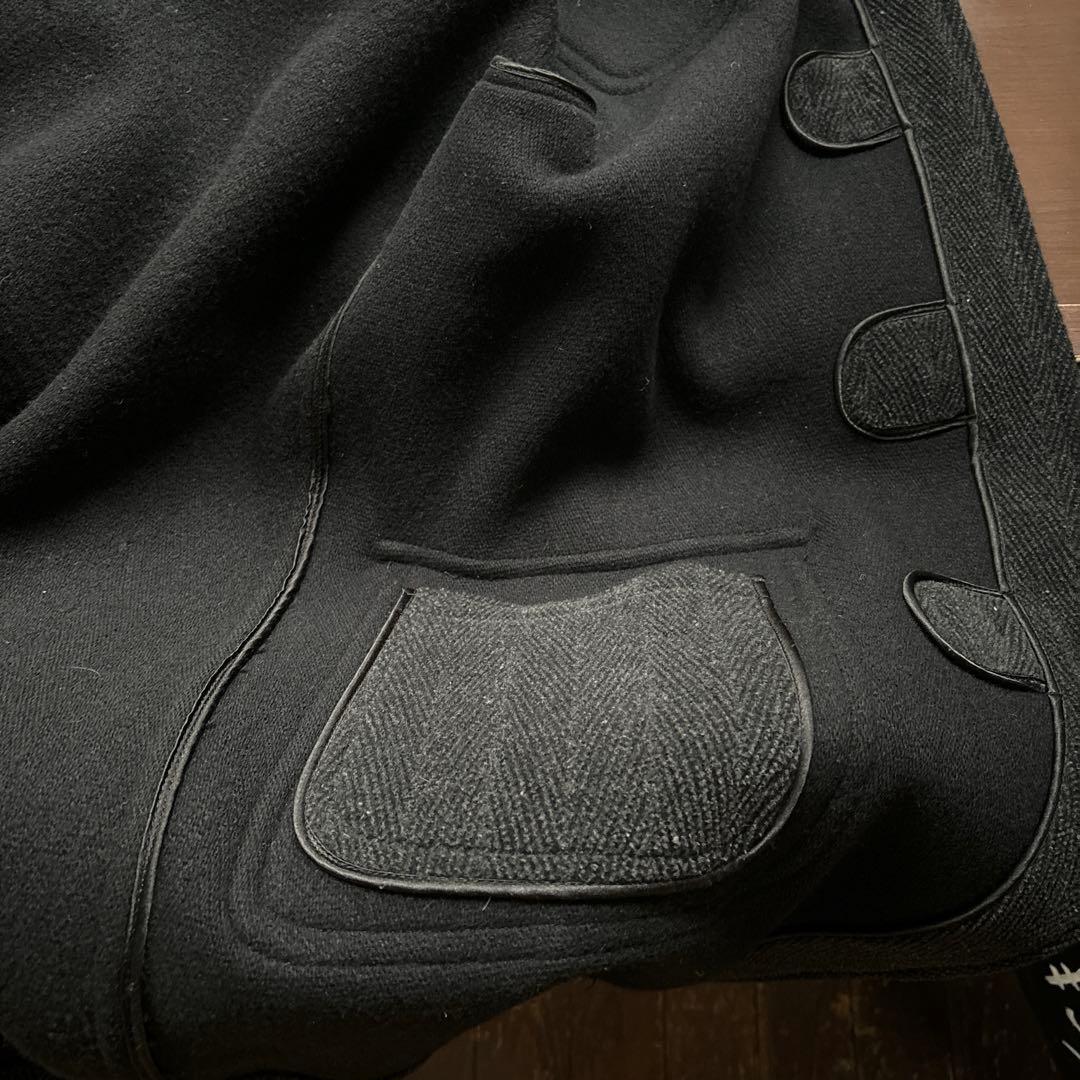 GLOVERALL ムーアブルック グレー ヘリンボーン ダッフルコート