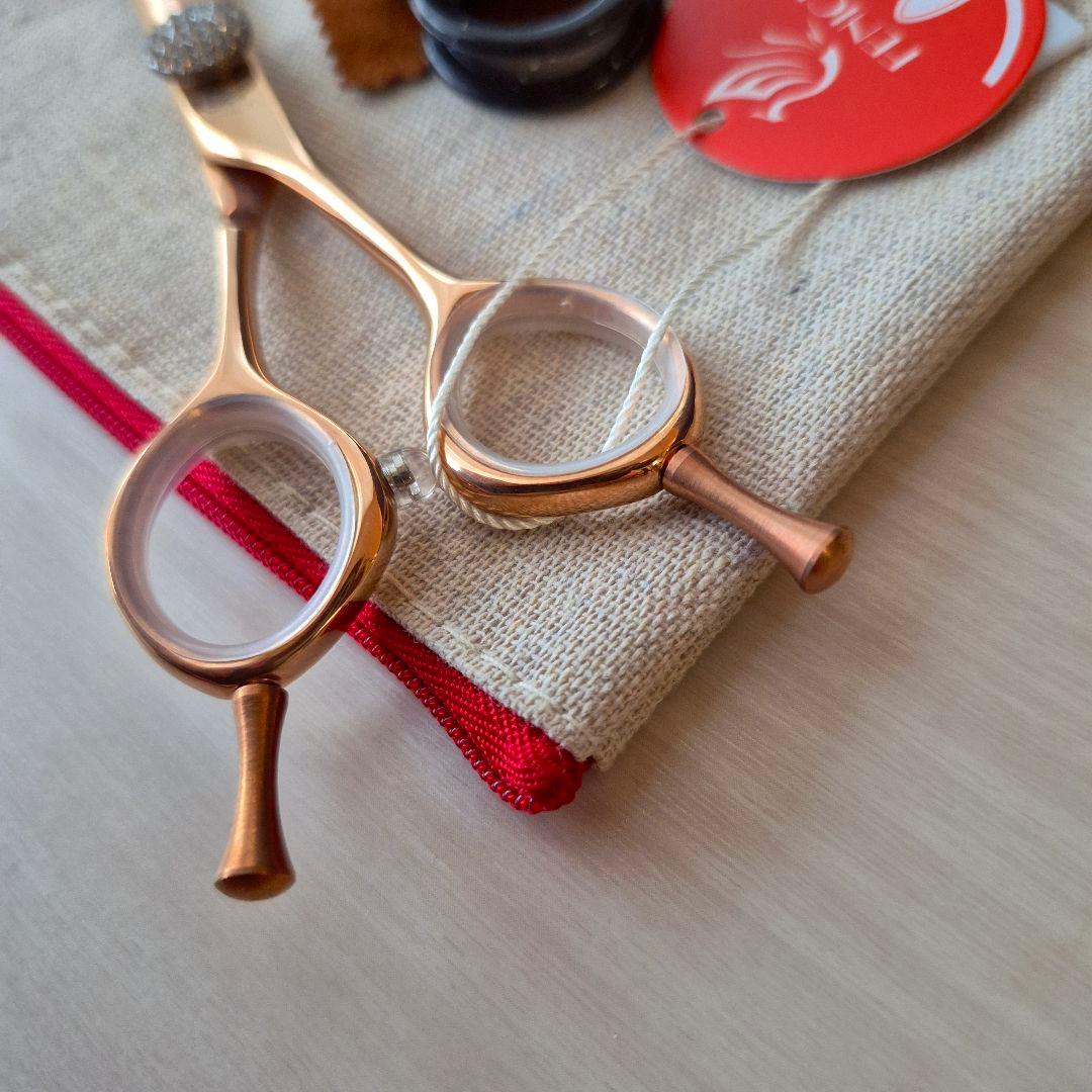 新品★フェニーチェ ★カーブシザー ギザ刄★6.5 in トリミングばさみ