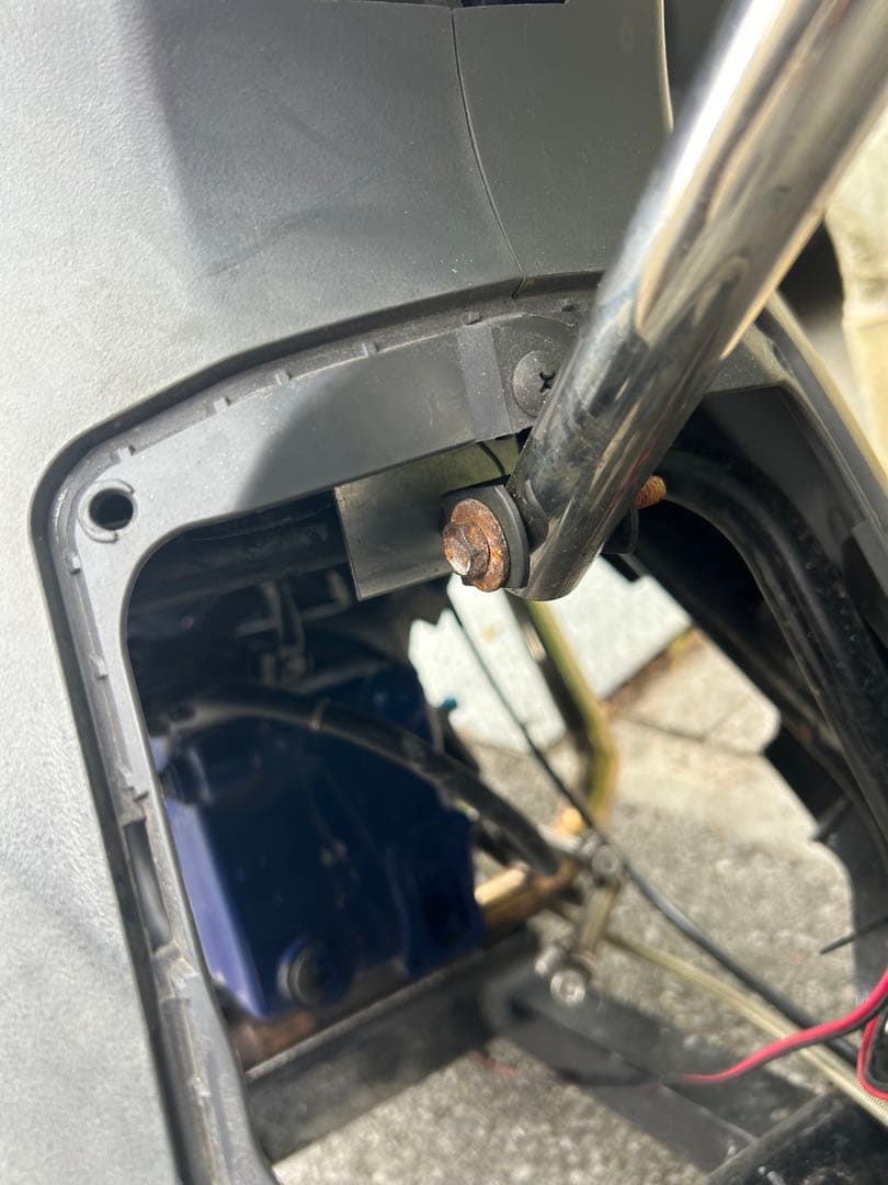 アドレスＶ１２５Ｇフレーム補強バーセンターバーワンツーアドブイケツアゲ対策に