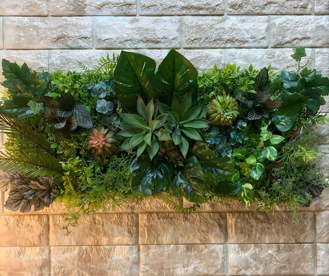 光触媒　人工観葉植物　ウォールグリーン　フェイクグリーン　壁掛け363636