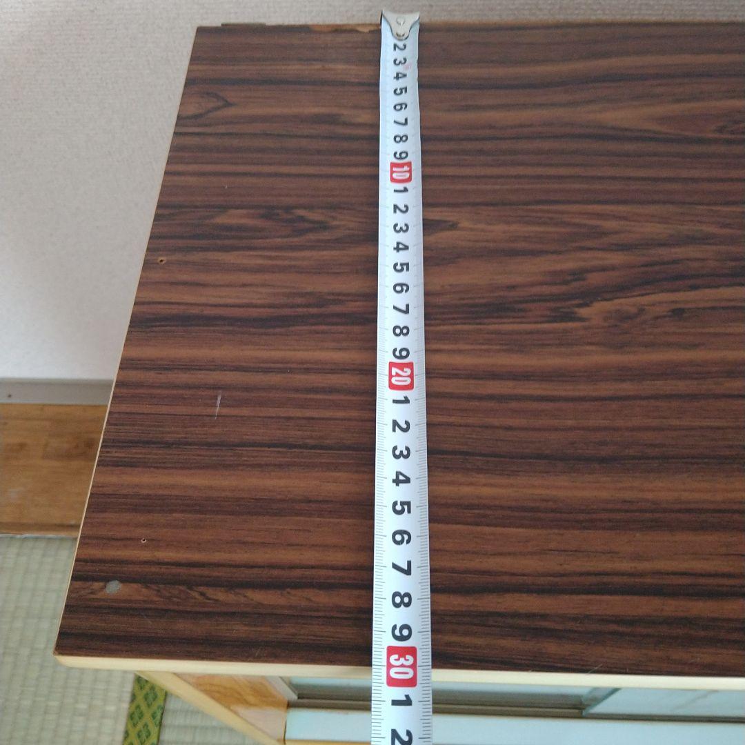 レトロ　飾り棚　吊り棚　モザイク硝子　シャビー　昭和　サイドボード　食器棚