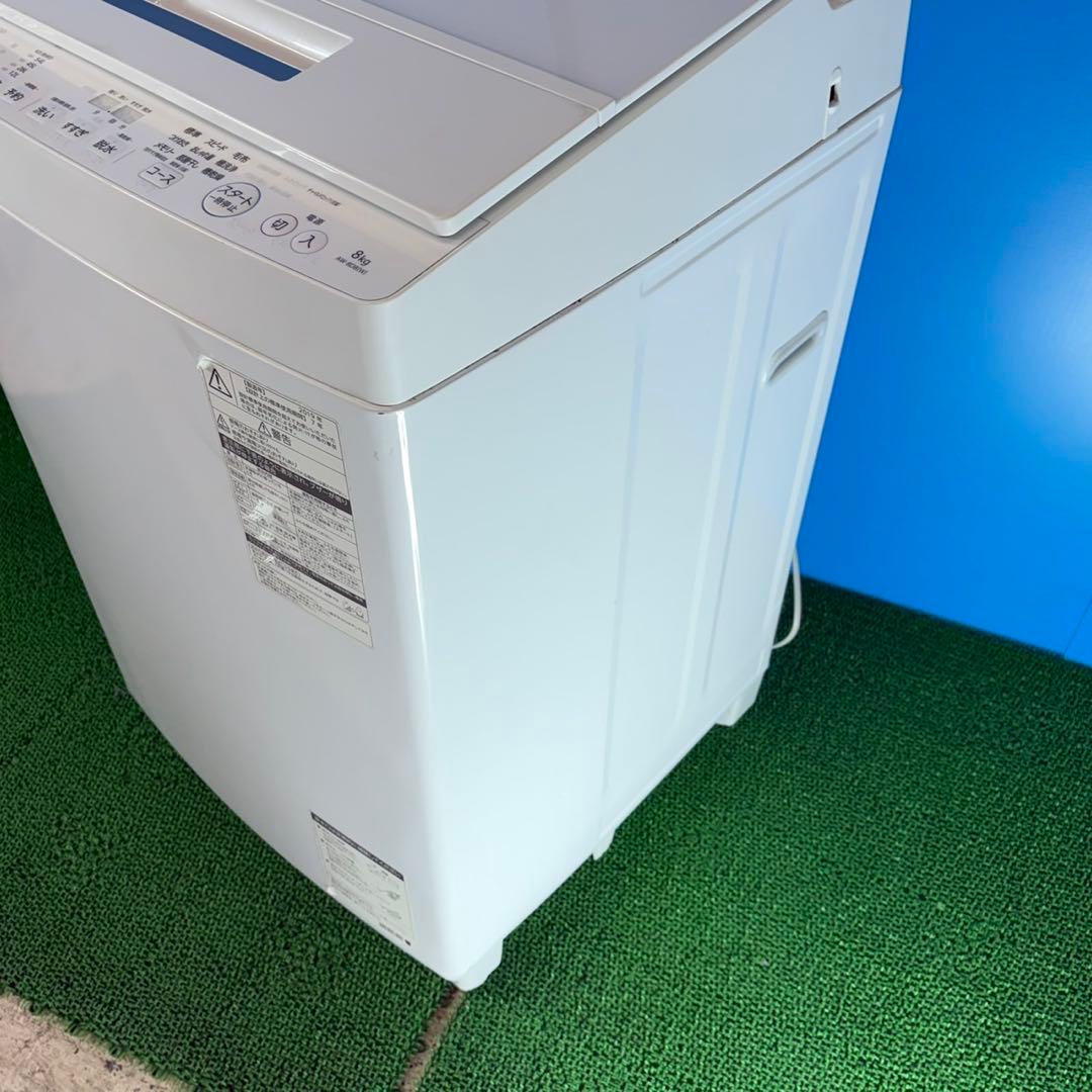 756 東芝　洗濯機　大型　8kg 徹底清掃済　家庭用　一人暮らし　冷蔵庫　保証