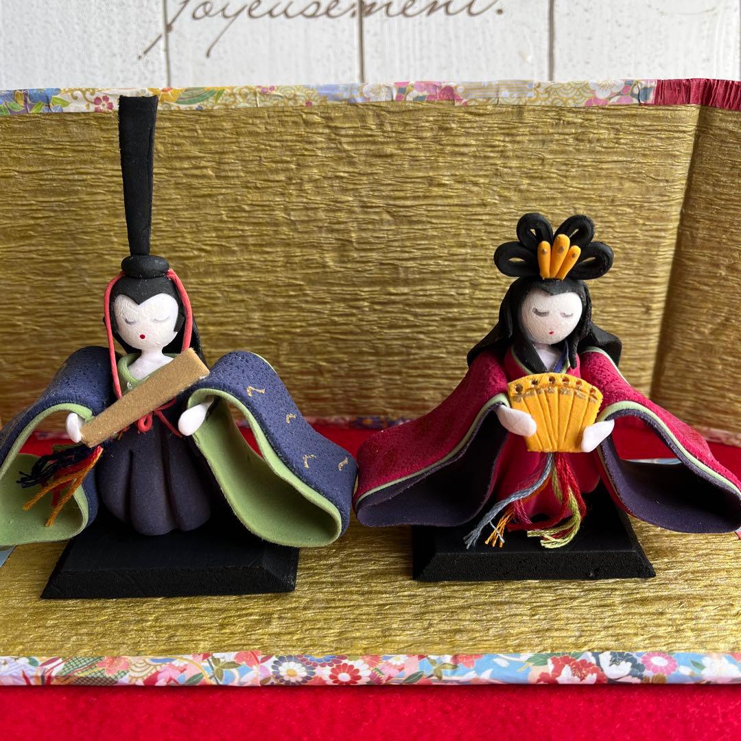 ミニのお雛様三段飾り　(三)