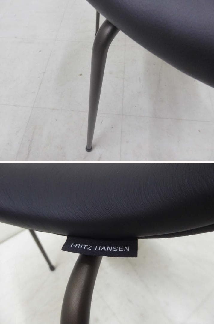未使用 正規品 フリッツハンセン 2025年製 セブンチェア 本革ブラック-2
