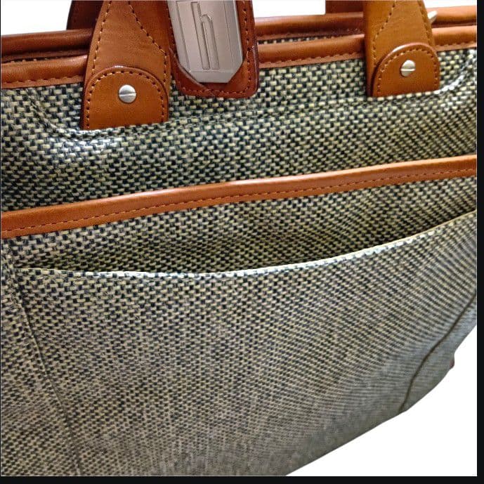 【美品】Hartmann ハートマン レザー ツイード ガーメントケース