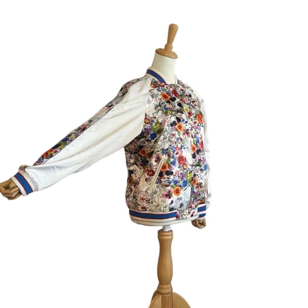 【AVIE】 フラワープリント スカジャン