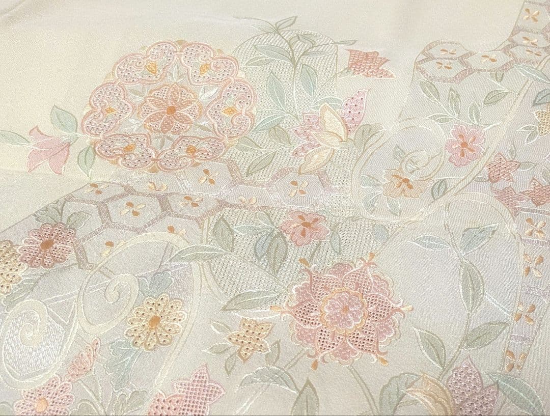 諏訪刺繍 訪問着