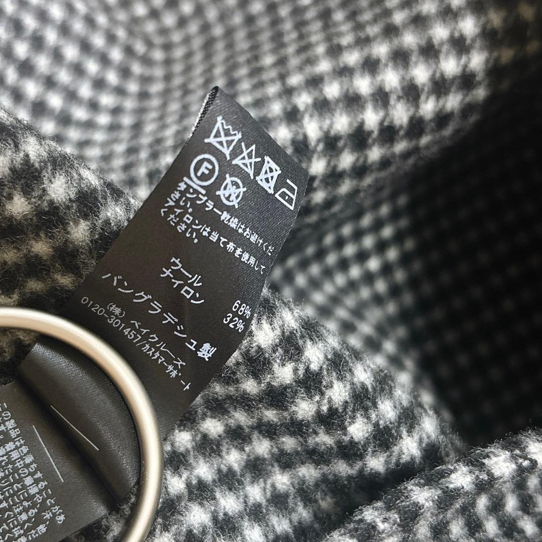 極美品 レリューム 23AW ゆったり ウールナイロンリバージャケット 千鳥柄