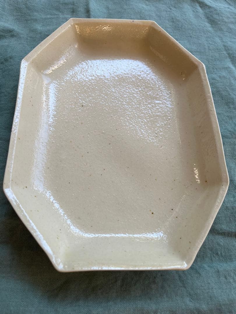 原田七重　八角皿2枚セット