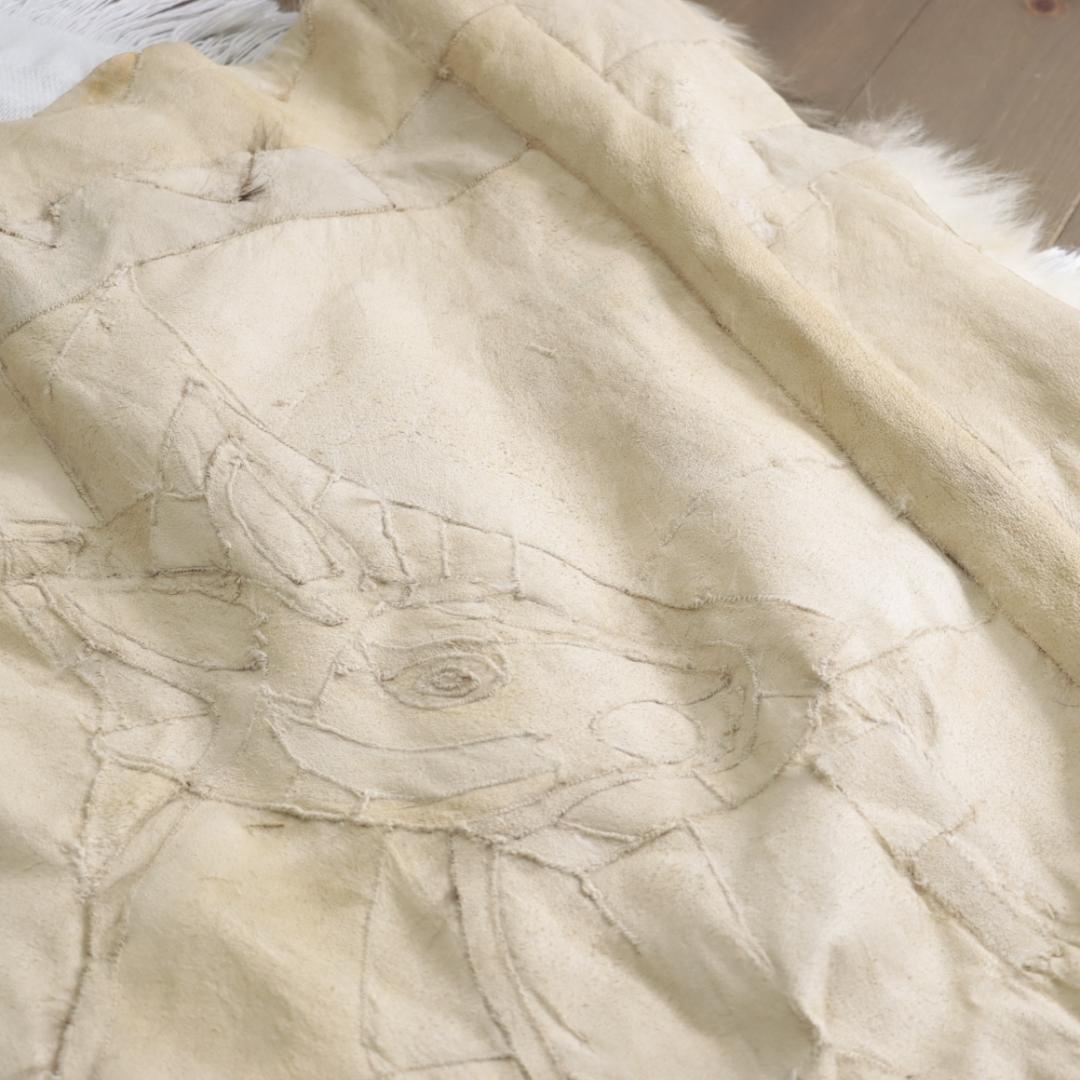 オーストラリア製　高級リアルファー　ムートンマット　ラグ　パッチワークカンガルー