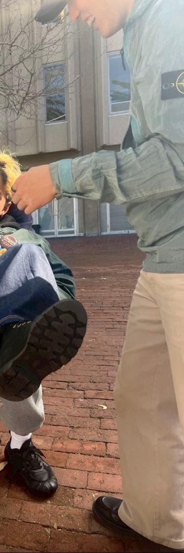 Stone  ナイロンメタルジャケット　水色