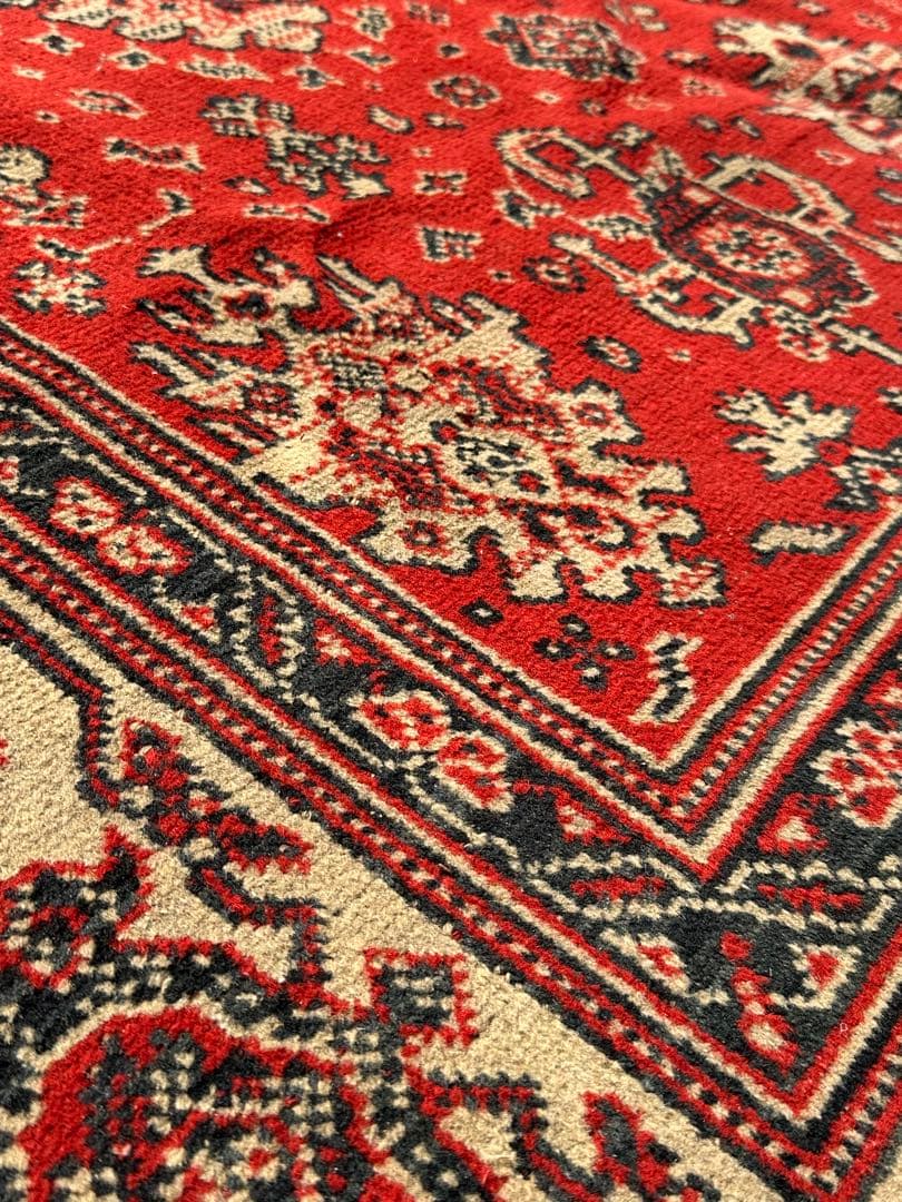 ⭐️【全国送料無料】アンティーク　ベルギー製　ラグ　絨毯　290cm 大判　輸入品