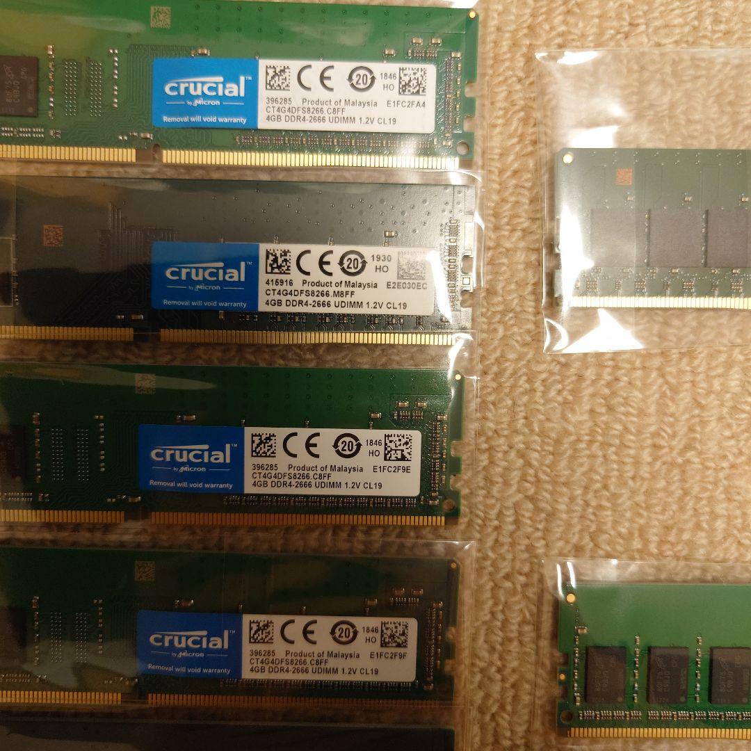 【ryoung専用】crucialデスクトップ用メモリ他　4GB×20＝80GB