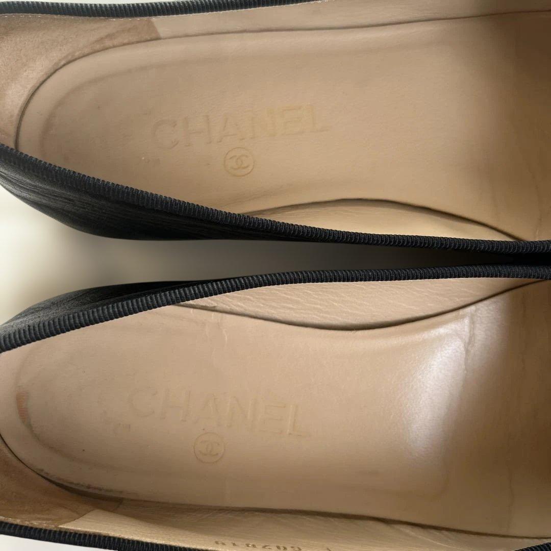 希少サイズ！シャネル バレリーナ バレエシューズ ブラック 39.5