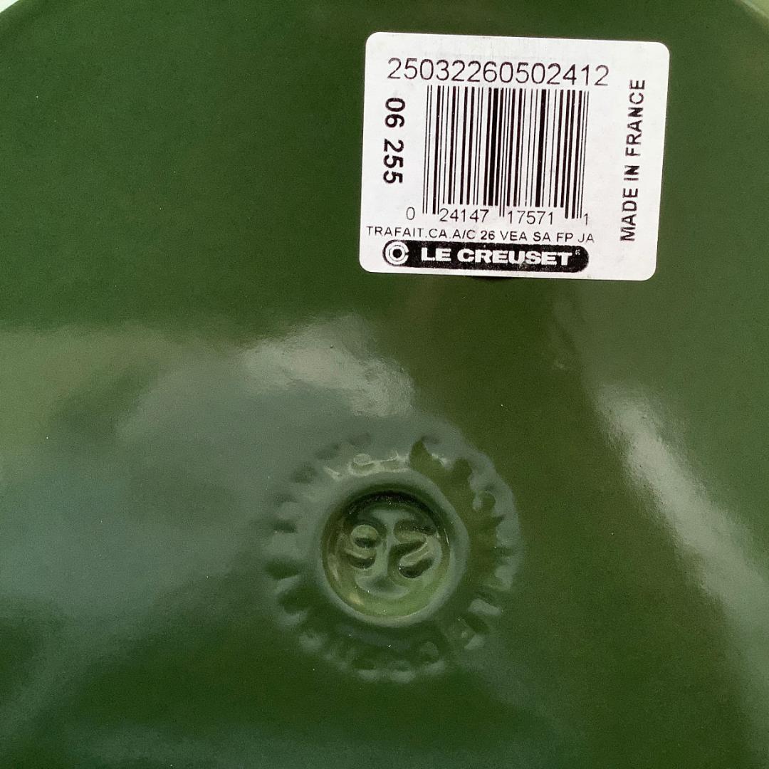 【デッドストック】ルクルーゼ ビュッフェキャセロール 26 レーシンググリーン色