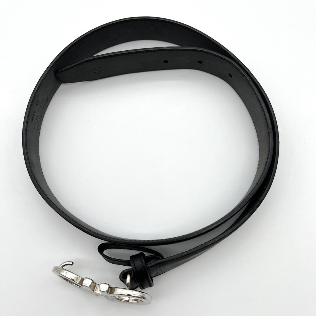 フェラガモ ベルト レディース ダブルガンチーニ レザー 本革 ブラック