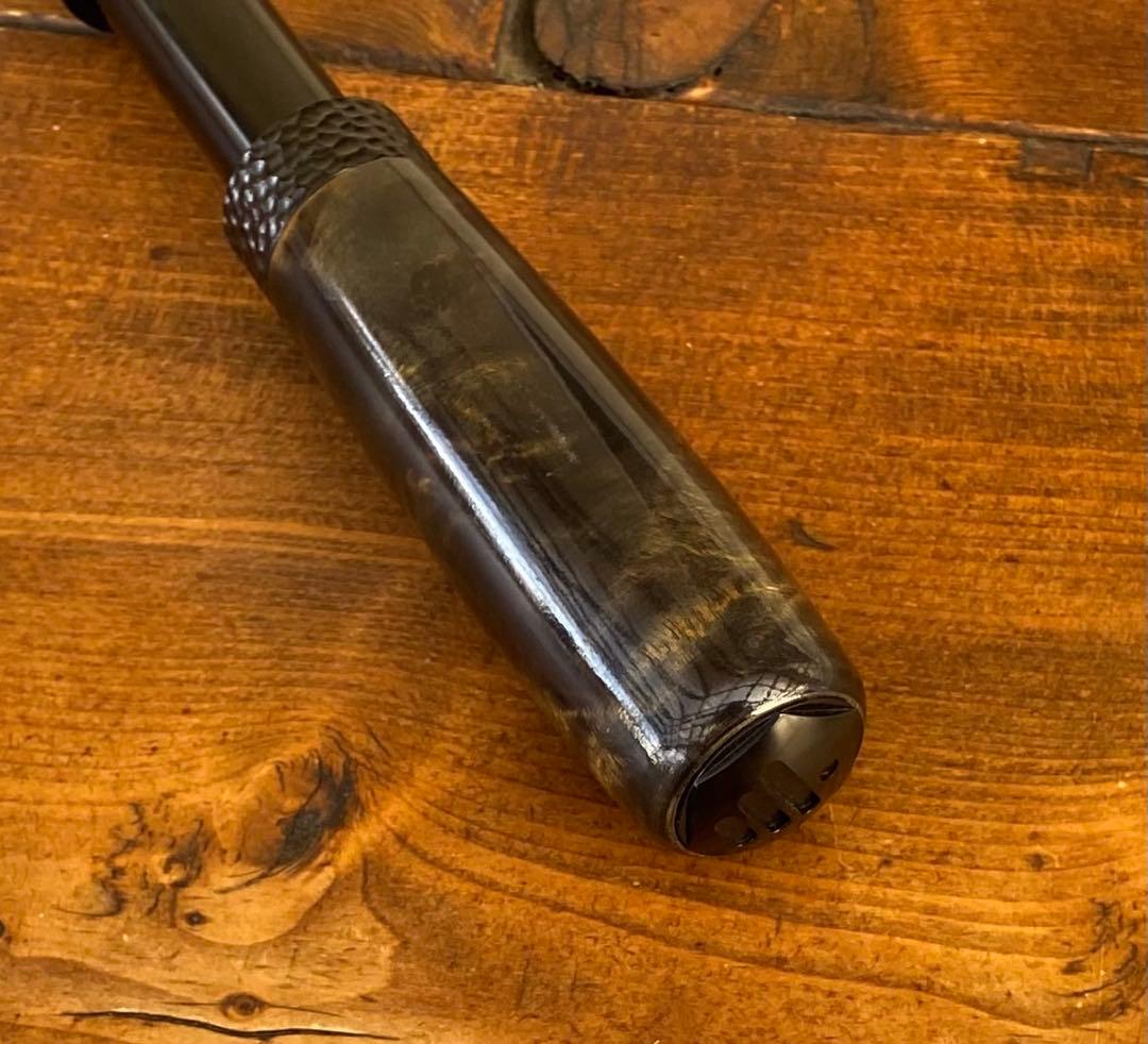 ロッドグリップ　インロッドフェルール　渓流釣り　スピニングロッド用　天然木