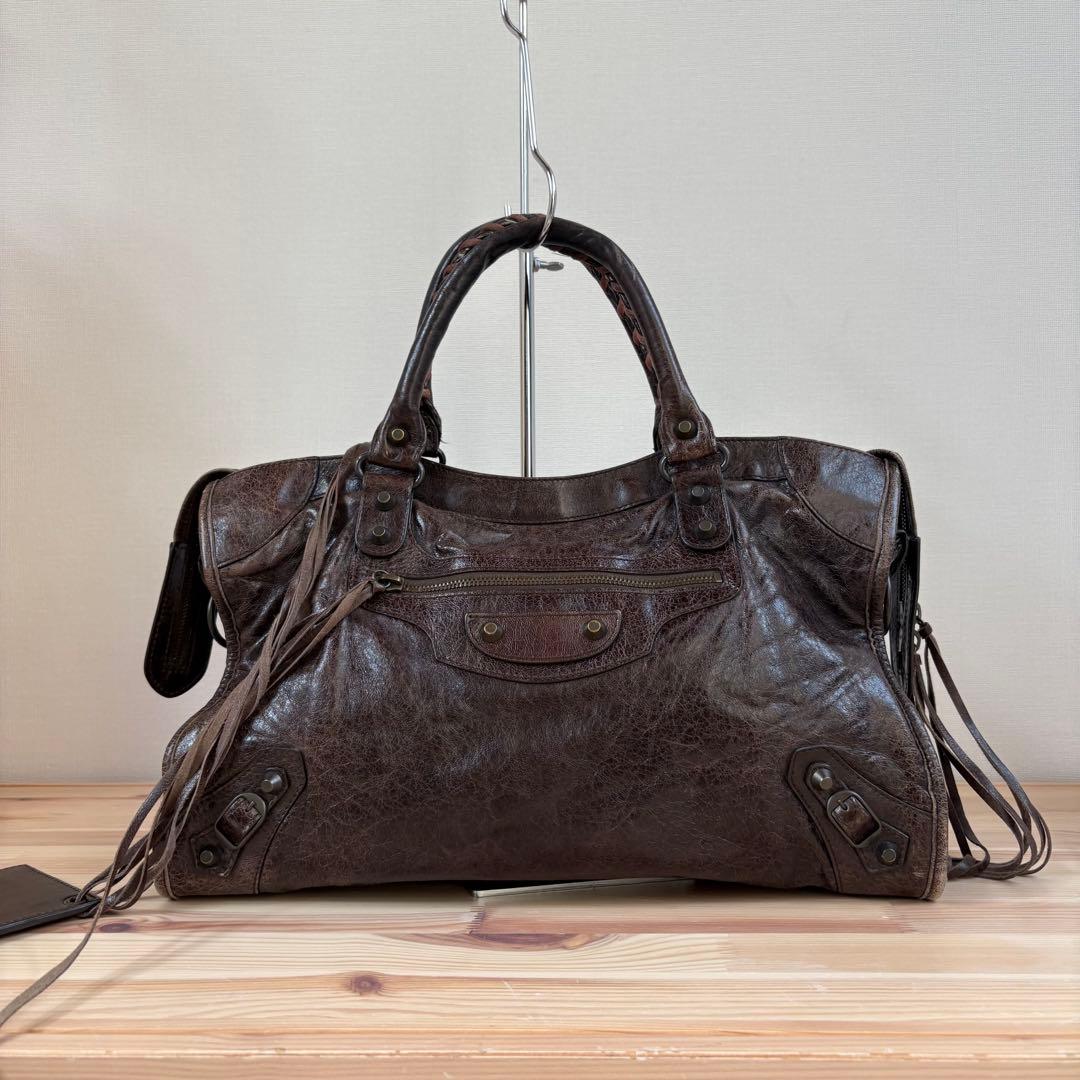 BALENCIAGA The City 115748 2way Bag ブラウン