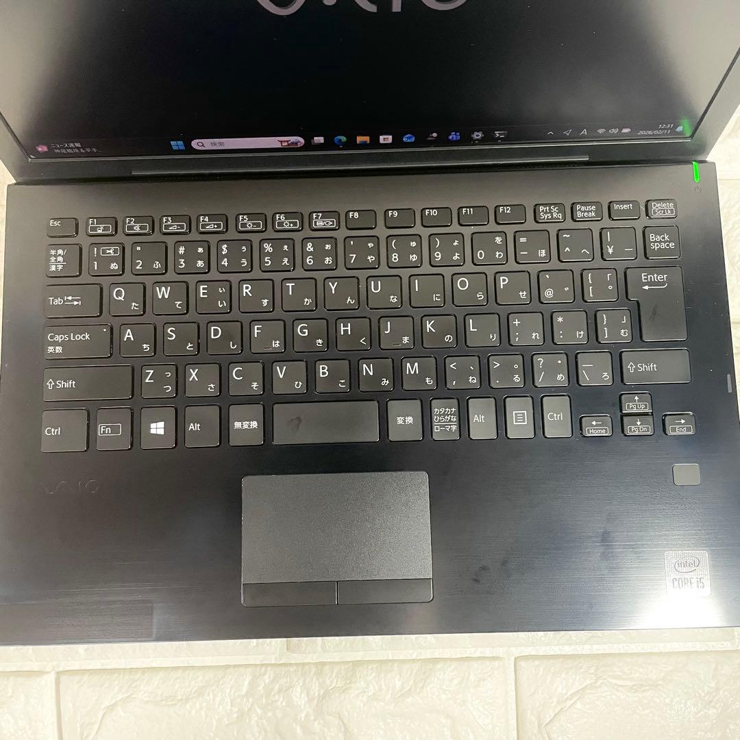 【即使用可】10世代 i5 VAIOメモリ8G SSD256GB バッテリー◎