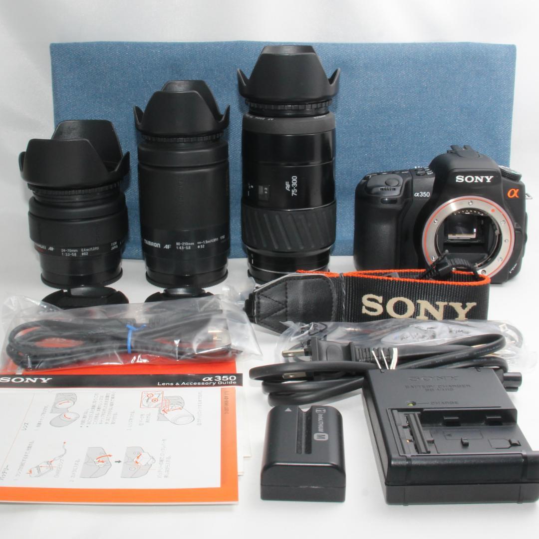 ❤️さあ一眼レフを始めよう❤️ソニー DSLR-A350 トリプルズーム❤️