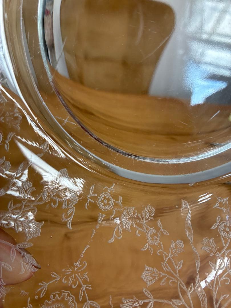 ヘイシー社　Heisey Orchid オーキッド　ボウルとグラス　エレガント