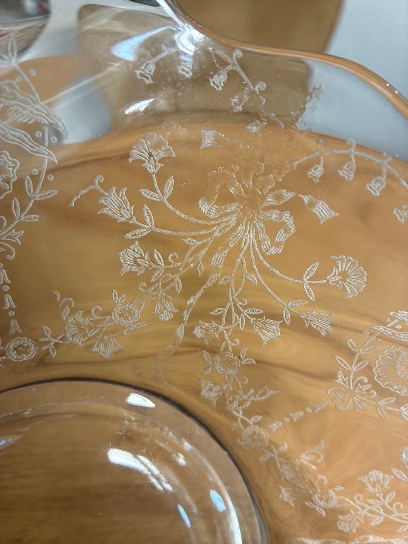 ヘイシー社　Heisey Orchid オーキッド　ボウルとグラス　エレガント