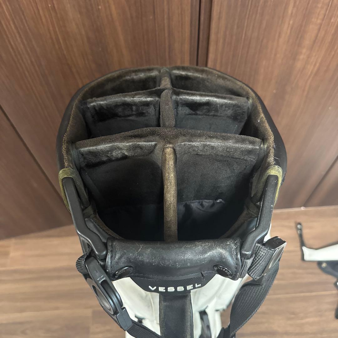 VESSEL Player 3.0 キャディバッグ ホワイト フード　カバー付き