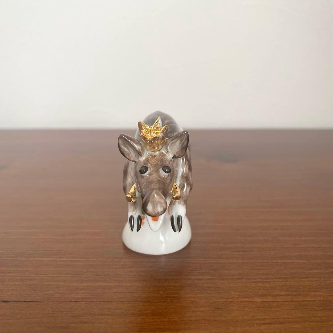 〈欠けあり〉Meissen マイセン 干支シリーズ 亥 イノシシ フィギュリン