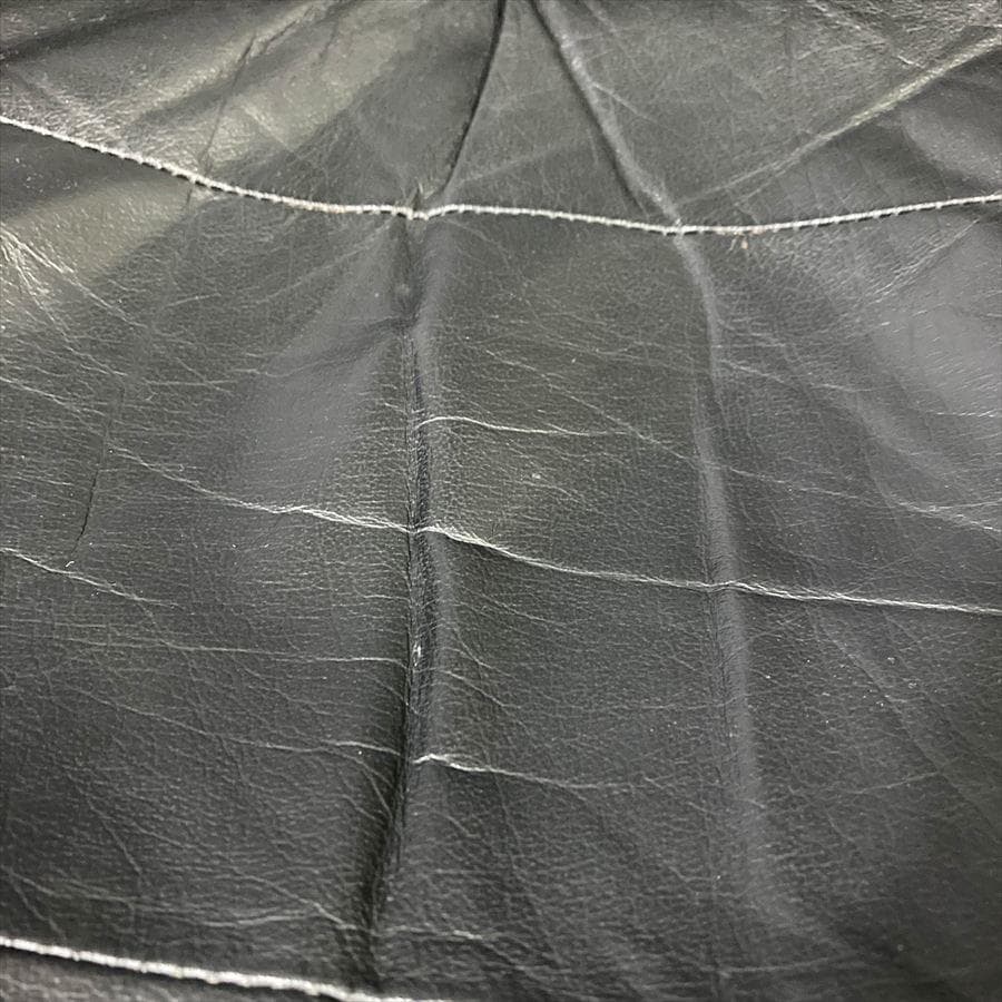 ヴィンテージ フランスベッド レザーパーソナルチェア オットマン(難あり)セット